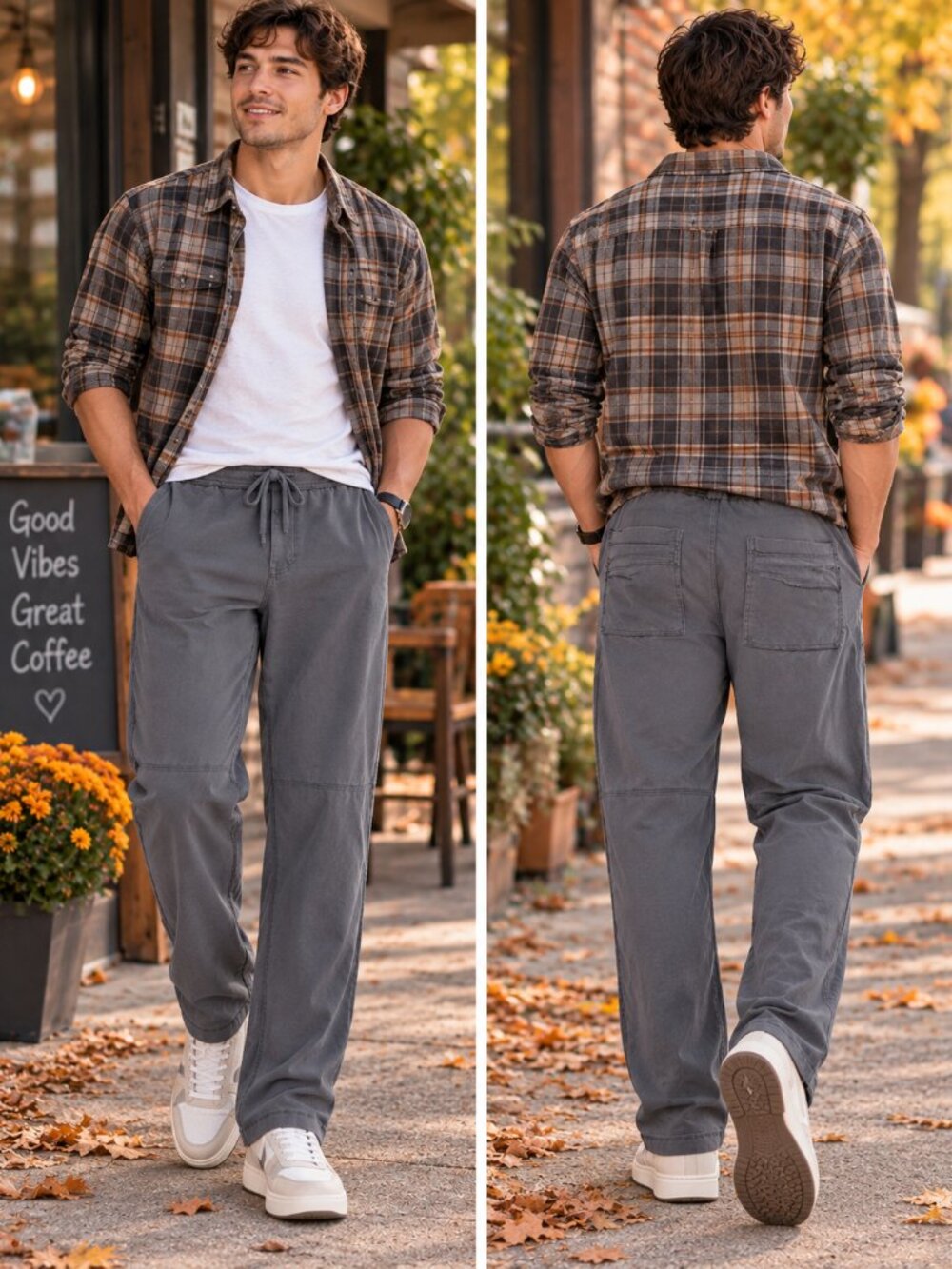Lululemon Cargo Pants Gray Relaxed Fit Cotton Knit Distressed Raw Edge Wear Look